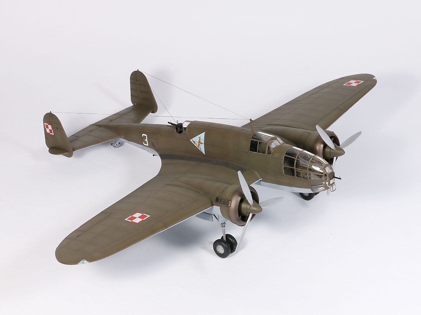 Fly 1/72 Model Kit 72041 PZL-37A bis Los Polish Twin-engined Bomber